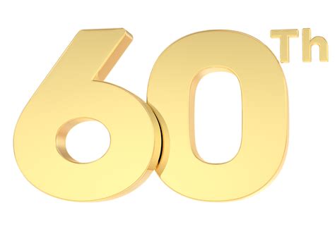 render feliz aniversario ouro numero   png