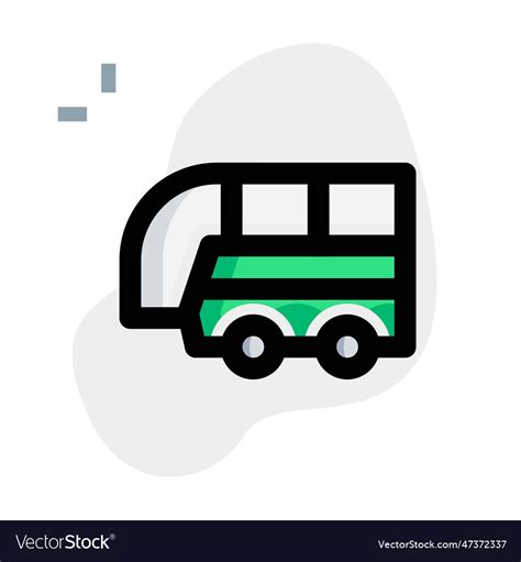 Public bus rapid mode of transportation Royalty Free Vector