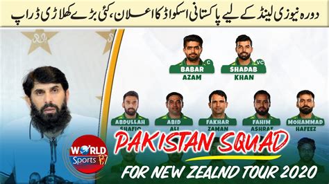 Pakistan Squad Announced For New Zealand Tour 2020 Pakistan Vs New