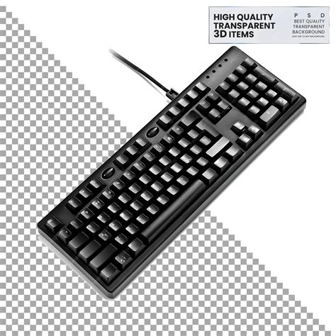 Gaming Keyboard Png On Isolated Transparent Background Premium Ai