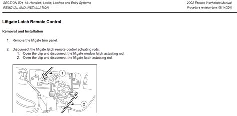 Ford Escape Liftgate Problems Back Hatch Wont Open Justanswer