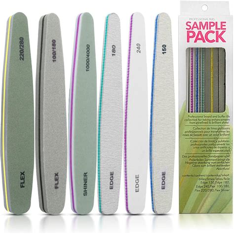 Professional Nail File Set Double Sided Grit 100150180220240280