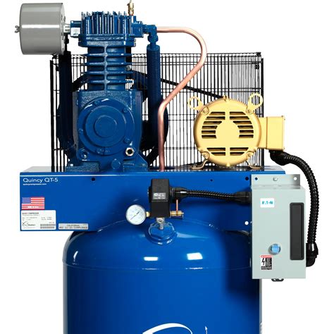 Quincy Qt 5 Splash Lubricated Reciprocating Air Compressor — 5 Hp 208