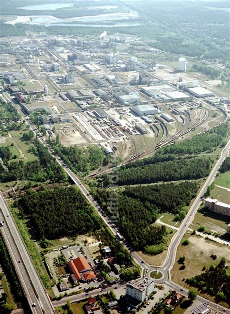 Schwarzheide BRB aus der Vogelperspektive Werksgelände der BASF