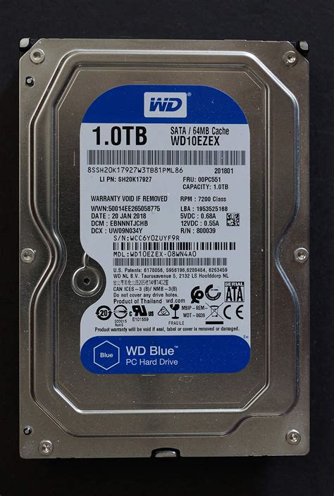 Amazon Western Digital WD10EZEX WD ブルー 1TB 3 5インチ 7200RPM 64MB キャッシュ