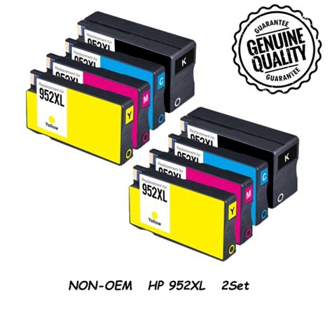 New Chip 2 Set Compatible Hp 952 Xl Ink Cartridges 952xl High Yield Hp Officejet 8702 7740