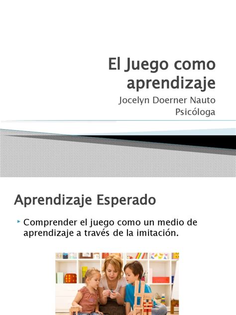 El Juego Como Aprendizaje Sesión 2 Pdf Aprendizaje Pensamiento