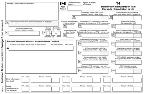 Proweb Entering Canadian Income Form T4 And T4a Nr Support