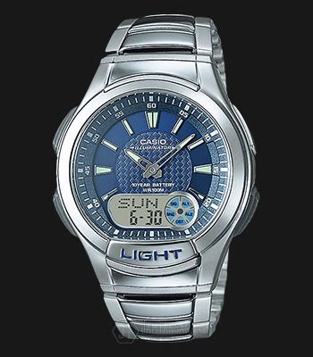 Casio Aq Wd Avdf Stainless Steel Sport Watch Jamtangan