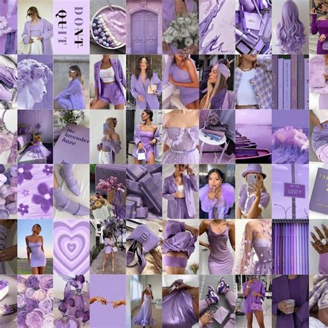 Purple Collage Kit Etsy