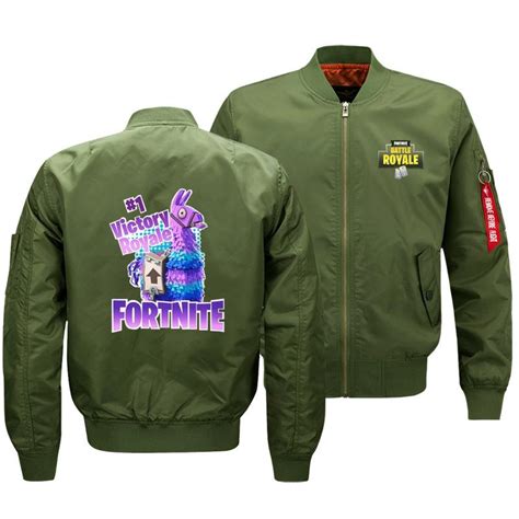 Fortnite Jackets Solid Color Fortnite Game Flight Suit Series Icon Fleece Jacket Anime