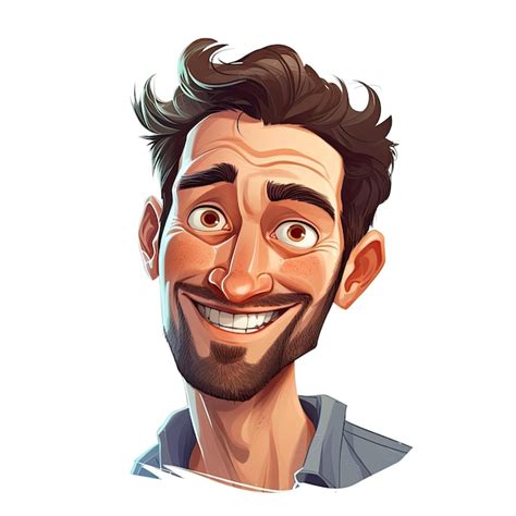 Premium Photo Charismatic Male Character Cartoon Illustration Generative