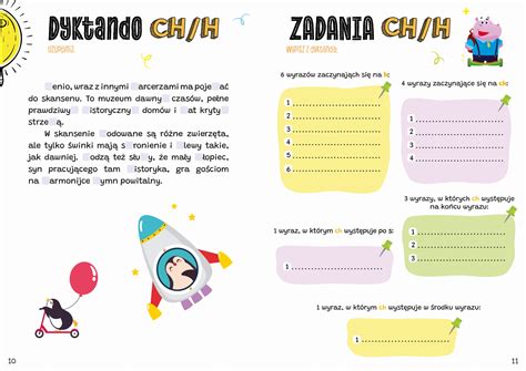 DYKTANDA Z ZADANIAMI ORTOGRAFICZNYMI DLA KLAS 1 3 BOOKS AND FUN