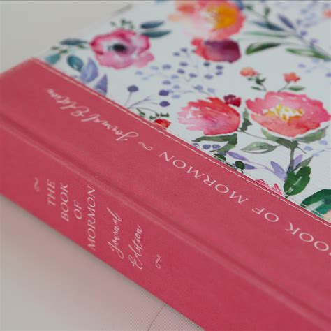 The Book Of Mormon Journal Edition Pink Floral Hardcover Cardston