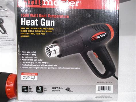 Drill Master Dual Temperature Heat Gun Ebay