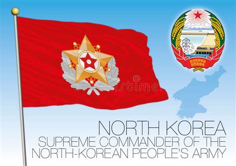 North Korea Flag Coat Arms Stock Illustrations – 155 North Korea Flag ...