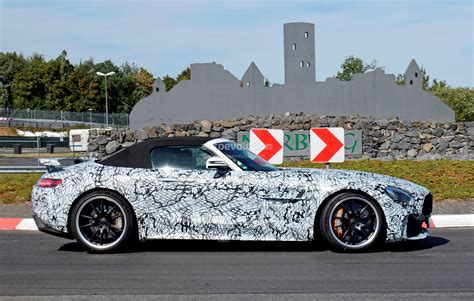 New Mercedes Amg Gt R Roadster Spied Close To The Nurburgring