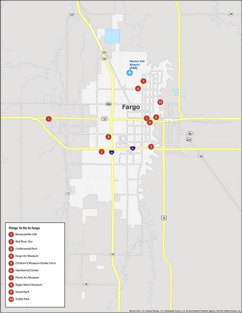 Map of Fargo, North Dakota - GIS Geography