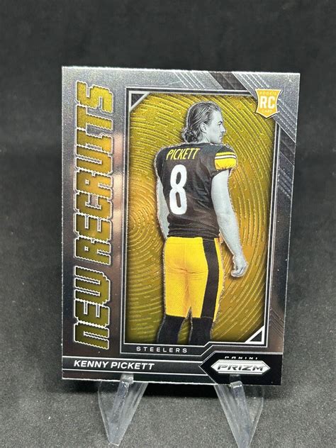 2022 Panini Prizm Kenny Pickett New Recruits Silver RC Steelers NR 1