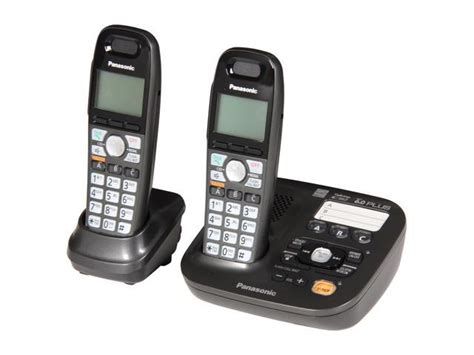 Panasonic Kx Tg6592t 19 Ghz Digital Dect 60 2x Handsets Cordless Phones Integrated Answering