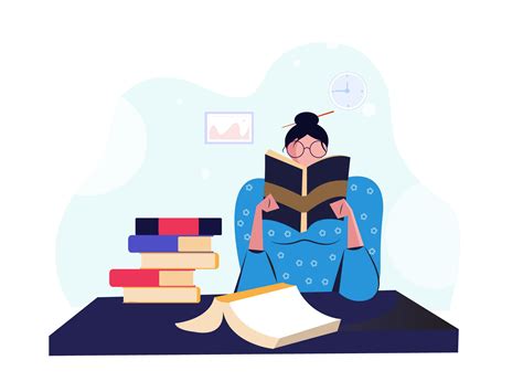 Reading Book Illustration by Alfi Anjum on Dribbble