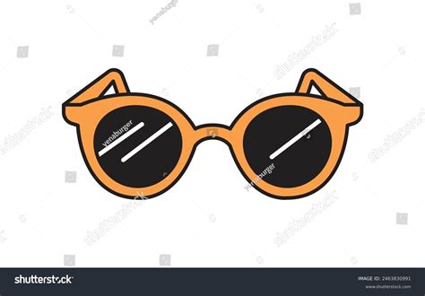 Sunglasses Clip Art On White Background Stock Vector Royalty Free 2463830991 Shutterstock