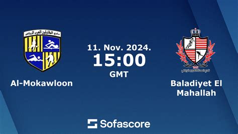 Al Mokawloon Vs Baladiyet El Mahallah Live Score H H And Lineups