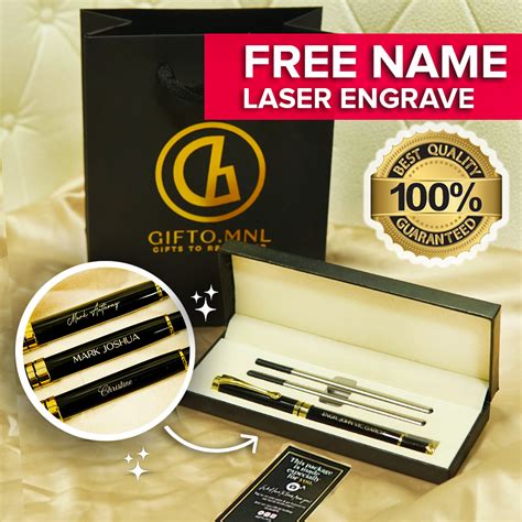 Engraved Metal Luxury Pen Gift Set (Personalized Laser Engraved ...