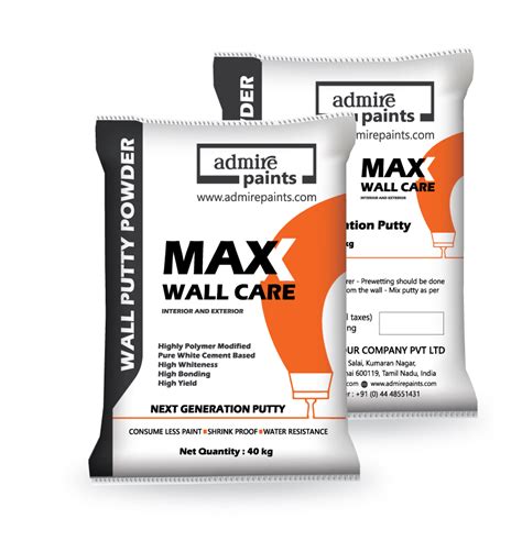 Max Wall Care Wall Putty Powder Admire Paints Online Store