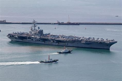 Us Aircraft Carrier Arrives In South Korea To Deter Pyongyang The