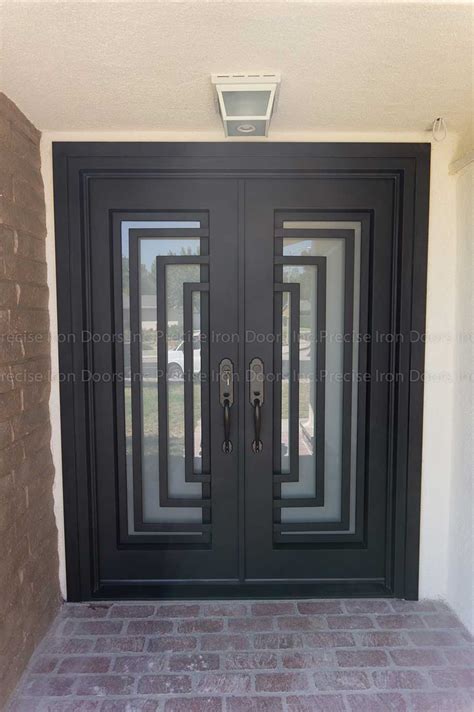 Balcan Decorative Steel Square Top Exterior Entry Doors