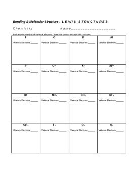 Lewis Structure Practice By Schrim S Chem Teachers Pay Teachers