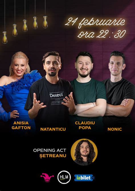 Bilete The Fool Stand Up Comedy Cu Natanticu Anisia Gafton Claudiu