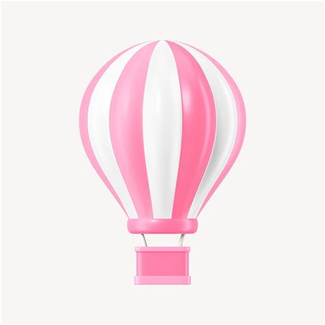 Pink Hot Air Balloon D Premium PSD Rawpixel