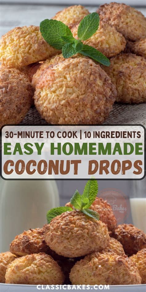 How To Make Coconut Drops Classic Bakes Recipe Coconut Drops