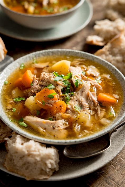 Slow Cooker Chicken And Vegetable Soup Nickys Kitchen Sanctuary