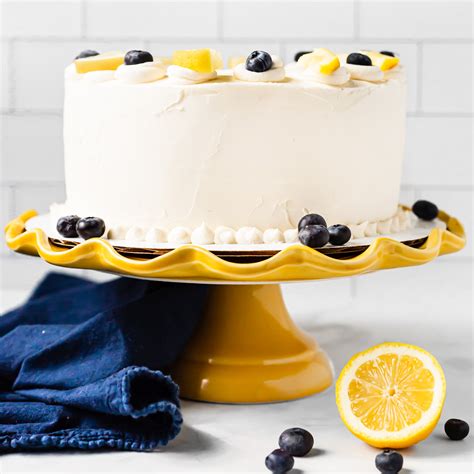 Lemon Blueberry Birthday Cake