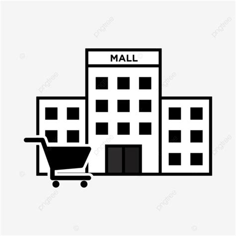 Icono De Línea De Centro Comercial Png Al Por Menor Real Mall Png Y