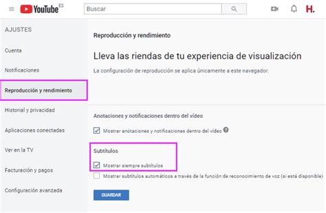 Forzar la activación de subtítulos en vídeos de YouTube