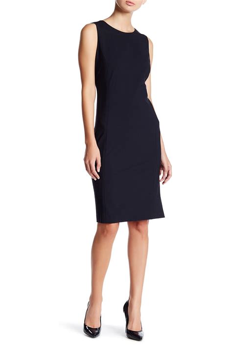 Lyst Lafayette 148 New York Sleeveless Wool Blend Sheath Dress