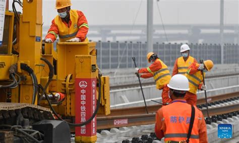 Huzhou Hangzhou High Speed Railway Under Construction Global Times