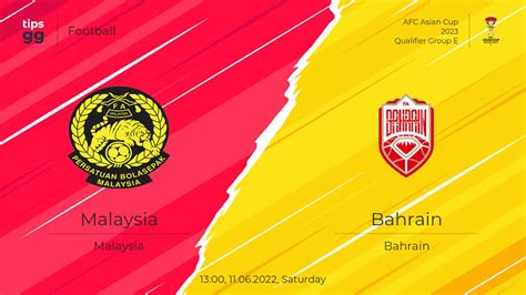 Malaysia vs Bahrain 11.06.2022 at AFC Asian Cup 2023 | Football | Tips.GG