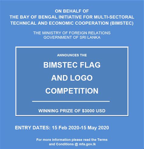 BIMSTEC Flag and Logo Competition | Sri Lanka