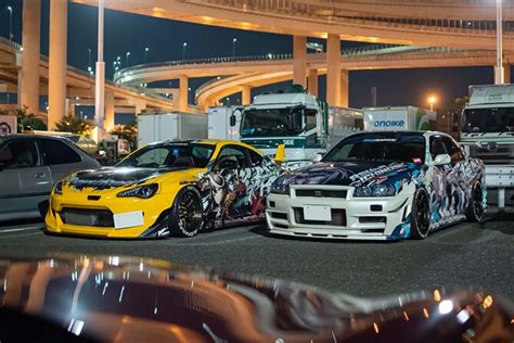 Daikoku PA JDM Car Scene Tour In Tokyo Drift RX7