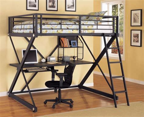 Edgy Adult Loft Beds With Desk Design Ideas