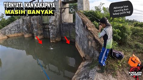 Mancing Ikan Kakap Putih Di Bendungan Tua Bareng Junior Youtube