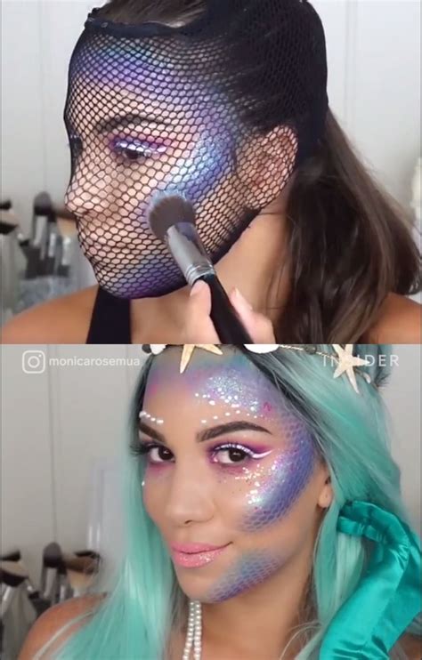 Using Fishnets To Make Mermaid Scales Shown By Multiple MUAs INSIDER