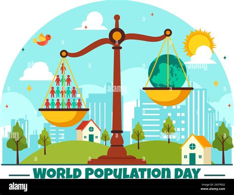 World Population Day Vector Illustration On Th July To Raise