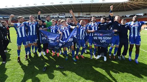 We Are Going Up Wigan Athletic Promoted To Sky Bet Championship Youtube