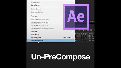 Un Precompose Plugin For After Effects Youtube